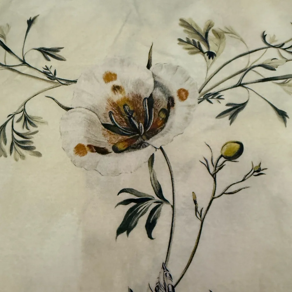 Pottery Barn Monique Lhuillier Tuileries Organic Duvet Cover Set Full/Qu…